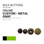 Custom Four Parts Engraved Metal Press Snap Button For Jackets