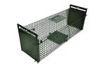 50cm Galvanized Large Cat Trap Cage Catch And Release Humane Animal Cage Trap