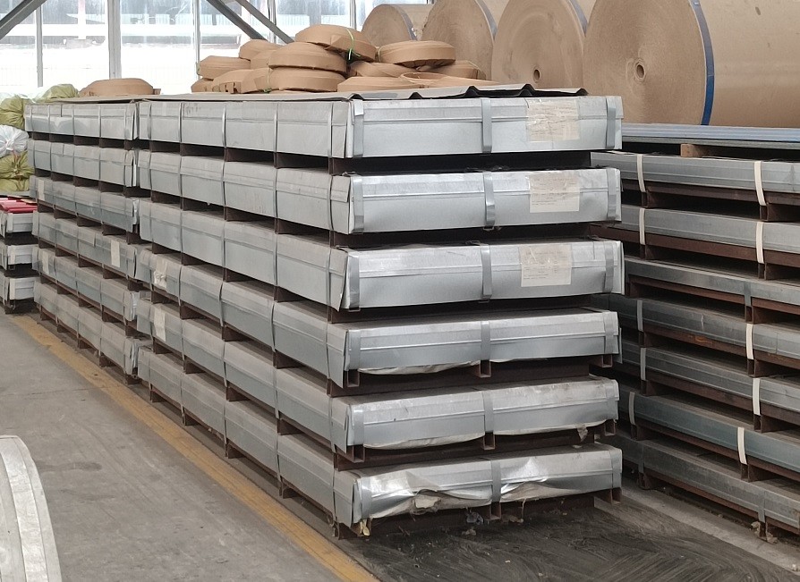 Galvanized Corrugated Sheet Panels Wave Tiles Curved Corrugated Metal Roof Panels Z70 0.35mm g550 structural grad