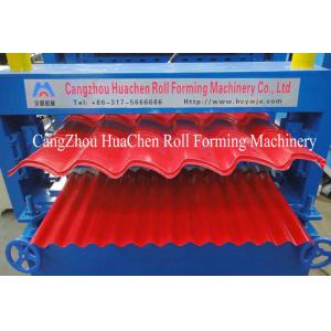 Mitsubishi PLC Metrocopo Roof Profile Double Layer Roll Forming Machine With Two