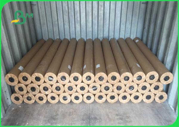China Oil Proof / Moisture Proof Plotter Paper Roll Chemical Pulp Type factory