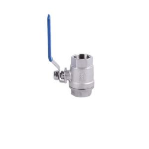 China DN20 Silver Stainless Steel 201 Ball Valve with Female Threaded Corrosion Resistance factory