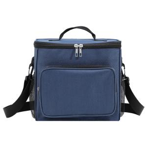 China 10.5L Waterproof Thermal Lunch Bag Custom Printed Polyester Aluminum Insulation Rectangle Shape factory