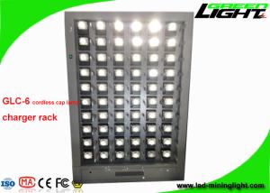 China GLC-6 Single Side 60 Units Cordless LED Miners Cap Lamp Charging Station 110V-240V factory