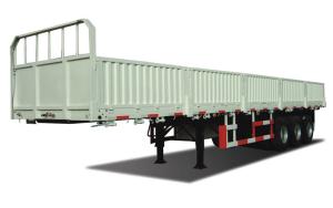 China 3 Axle Low Deck Gooseneck Trailer 60 Ton Cargo Semi Trailer Lowboy Flatbed factory
