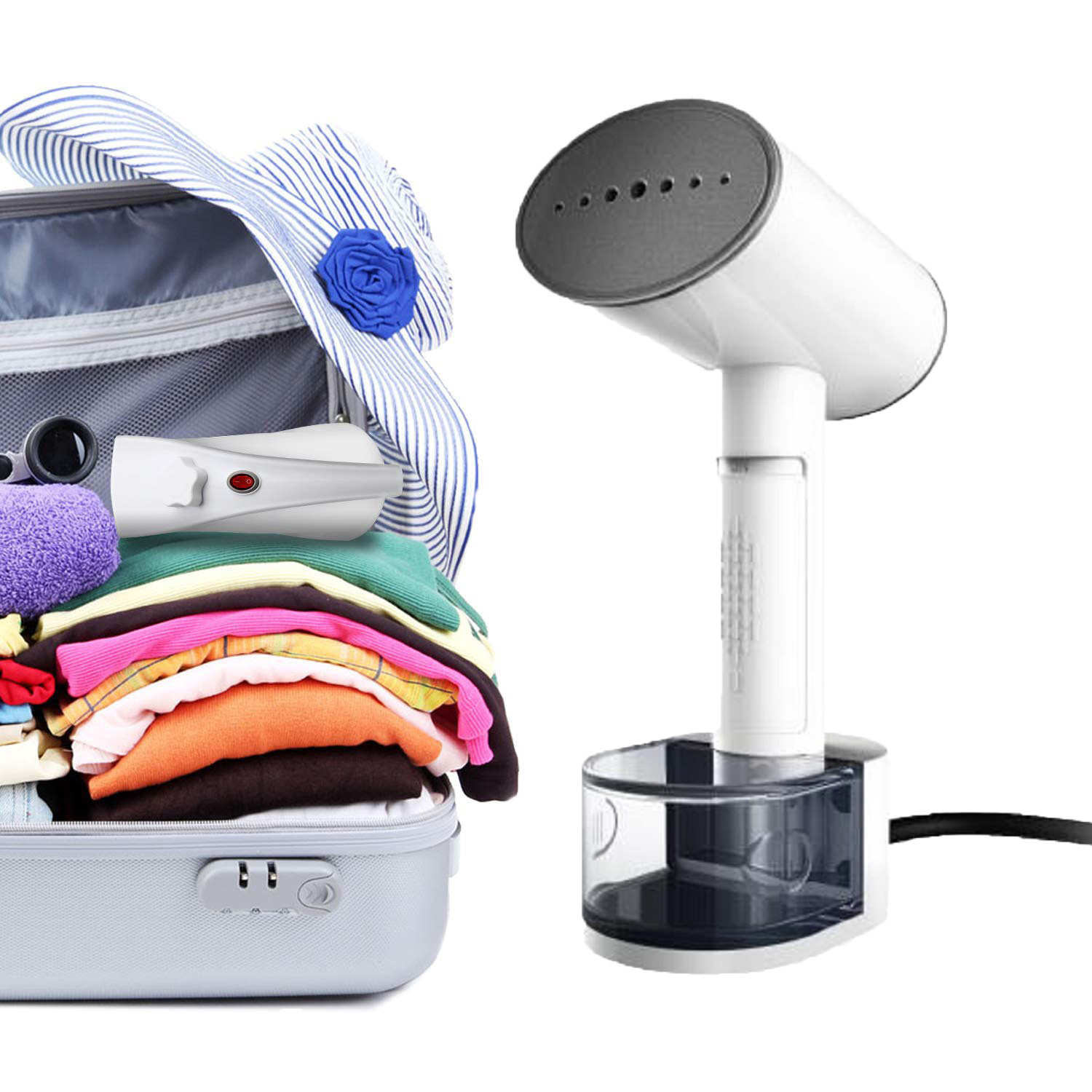 250ml Water Tank Capacity Handheld Garment Steamer For Clothes with Lock Steam Switch