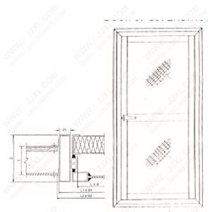 China Aluminium With Screen Make Up of Marine Door factory