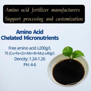 China Amino Acid Chelated Micronutrients Cu Fe Zn Mn B Mu Trace Element Minerals Fertilizer factory