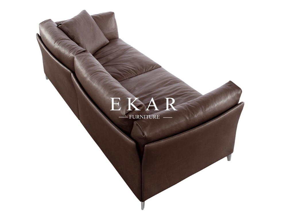 European Style Modern Leather Sectional L Shaped Sofa ZZ-T-33