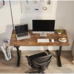 710mm Dual Motor Brown Wooden Electric Desktop Top Lifting Desk for Ergonomic