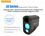 6x25mm 5-1000m Golf Laser Rangefinder With Pinsensor Battery