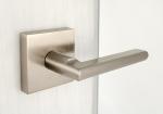 Zinc Alloy Tubular Lock Set Adjustable Bathroom Door Latches Satin Nickel