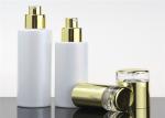 Empty Cosmetic Container Pearl White Glass Lotion Bottles Various Kinds Capacity