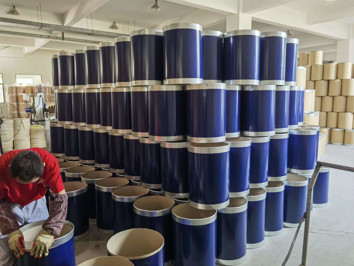 Custom Color Printed Fiber Drums For Welding Wire - 51cm Diameter, Durable Shipping Packaging