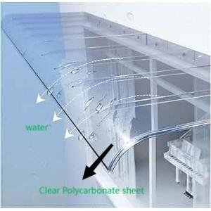 Invisible Polycarbonate Window Awning Invisible DIY PC Canopy Transparent