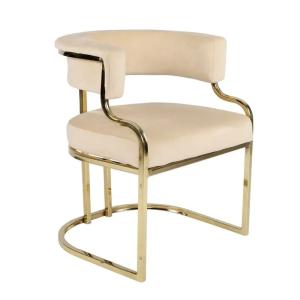 China Custom Restaurant Cafe Metal Dine Armchair Dining Room Furniture factory