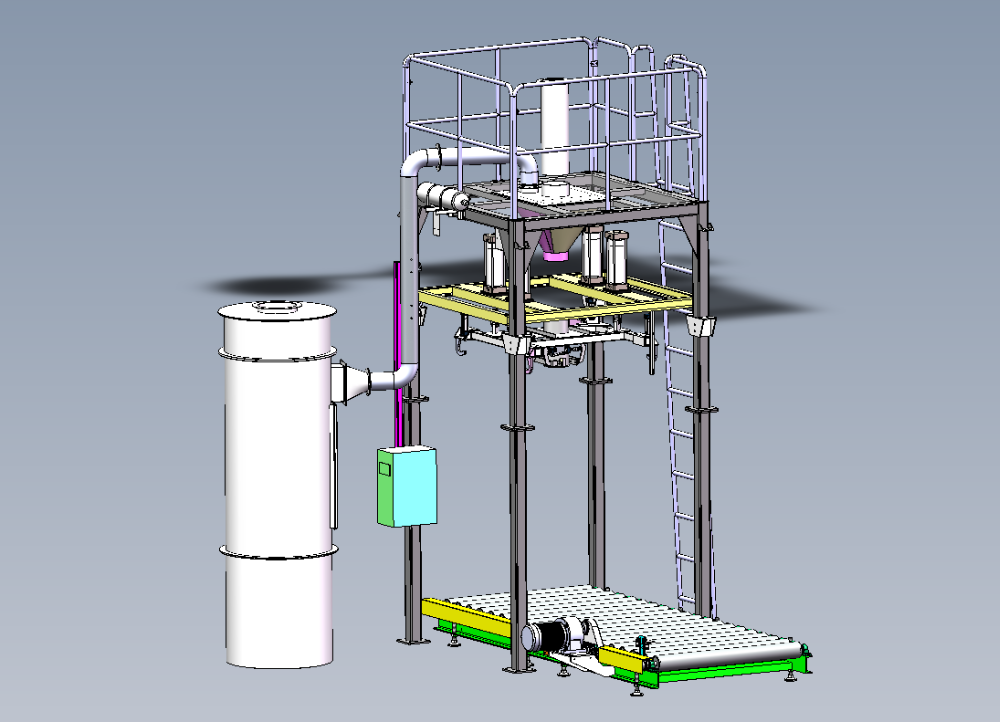 DCS-50F/2T Ton Bag Powder Bulk Bag Packing Machine With 15-30 bag/hour