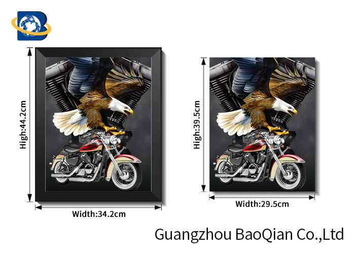 Offer OEM printing 3D lenticula picture animal advertising 3D flip picture for wall decoration