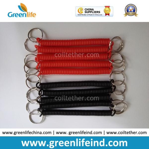 Greenlife Factory Red/Black 2.5*10*120mm Spring String Lanyard w/25mm Split