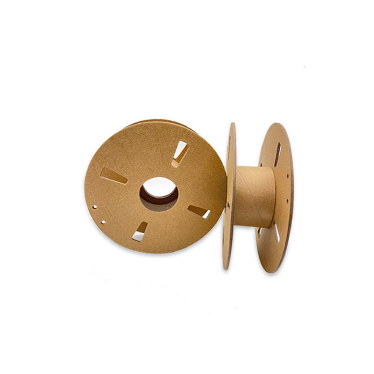 Customizable Kraft Paper Wire Spool with Anti-Curl and UV Coating for Consumer