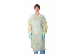 China 130x150cm Non Sterile SMS PP PE PP Nonwoven Isolation Gown factory
