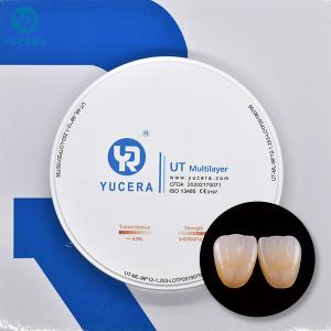 China 98 Translucent CAD Dental Zirconia Blocks Multi Layer Milling Zirconium factory