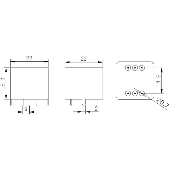 ZXY2207 Compact 10K:600 Permalloy Audio Transformer for Premium Sound Quality