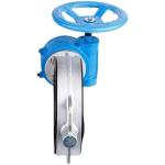 Stainless steel 316 WZ Worm wheel wafer butterfly valve with equal size and