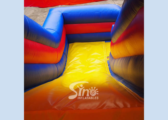 Commercial kids safari park inflatable jumping castle with slide coming with certified blower