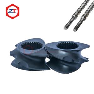 China Bimetallic Welded Twin Screw Mixing Elements 72mm L/D Ratio 1.5mm Wear Layer For High-Filler Composites Processing factory