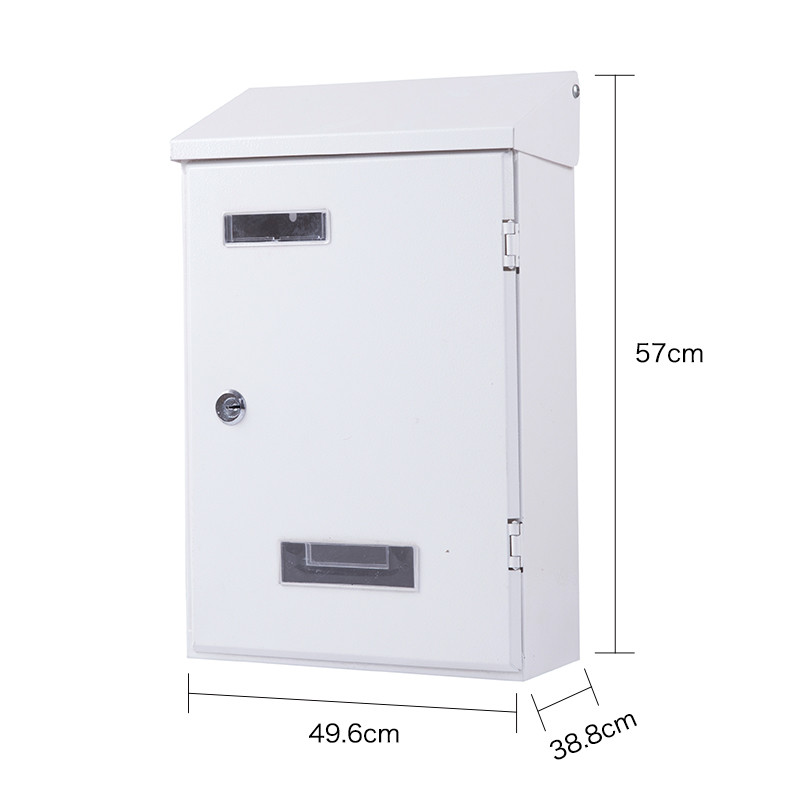Garden Letterbox Wall Mounted Durable Residential Steel Mailbox