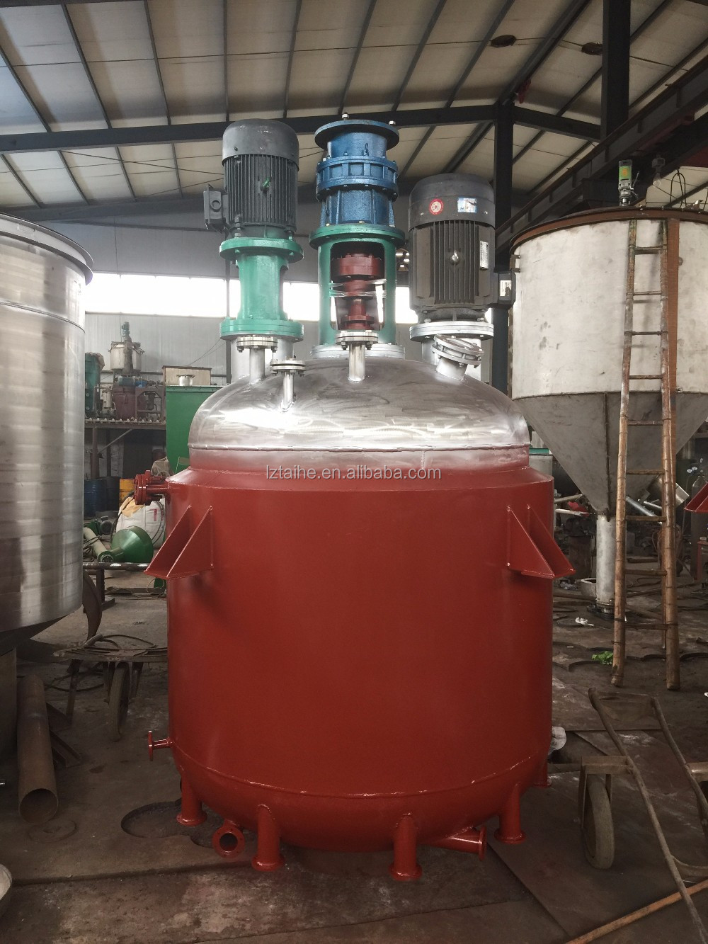 1000L PTFE Lined Electric Heating Jacket Reactor for Continuous Stirred Tank Reaction