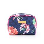 Waterproof Floral Printed Canvas Custom Cosmetic Bag