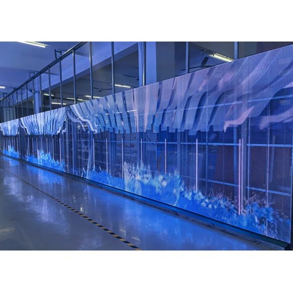 1R1G1B Transparent LED Screen Poster Curtain Display Full Color 3 Years Warranty