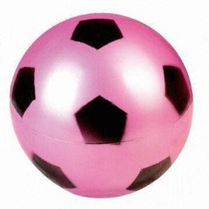 China 25cm PVC Toy Ball Football Pattern Printing Swimming Pool Outdoor Toys factory