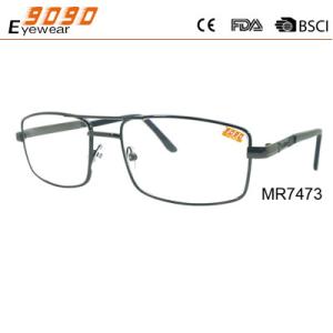 China reading glasses with metal frame, hot fashionable style,suitable for women and men factory
