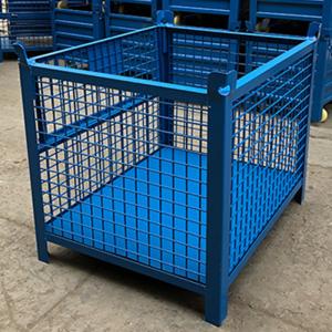 China RAL Galvanised 1500KG Stackable Collapsible Wire Container factory