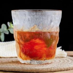 China 260ml Crystal Glacier Whiskey Glasses 9 Ounce Heavy Bottom Glass Tumblers factory