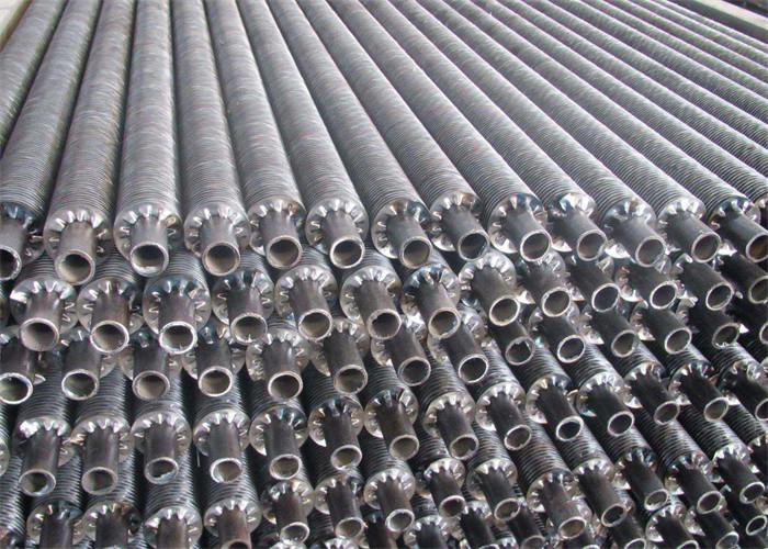 Serrated Carbon Steel Titanium Spiral Finned Tube For Boiler Economizer ASME Standard