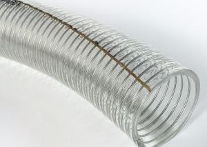 China Non Toxic 2 Inch Clear PVC Spiral Steel Wire Reinforced Vacuum Plastic Hose factory