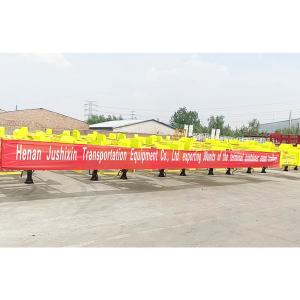 China Dock Container Skeleton Semi Trailer 2 Axles 3 Axles 60tons factory