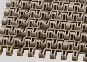 China 47% - 55% Open Area Flat Spiral Plastic Conveyor Wire Mesh Belt Withstands Temperature factory