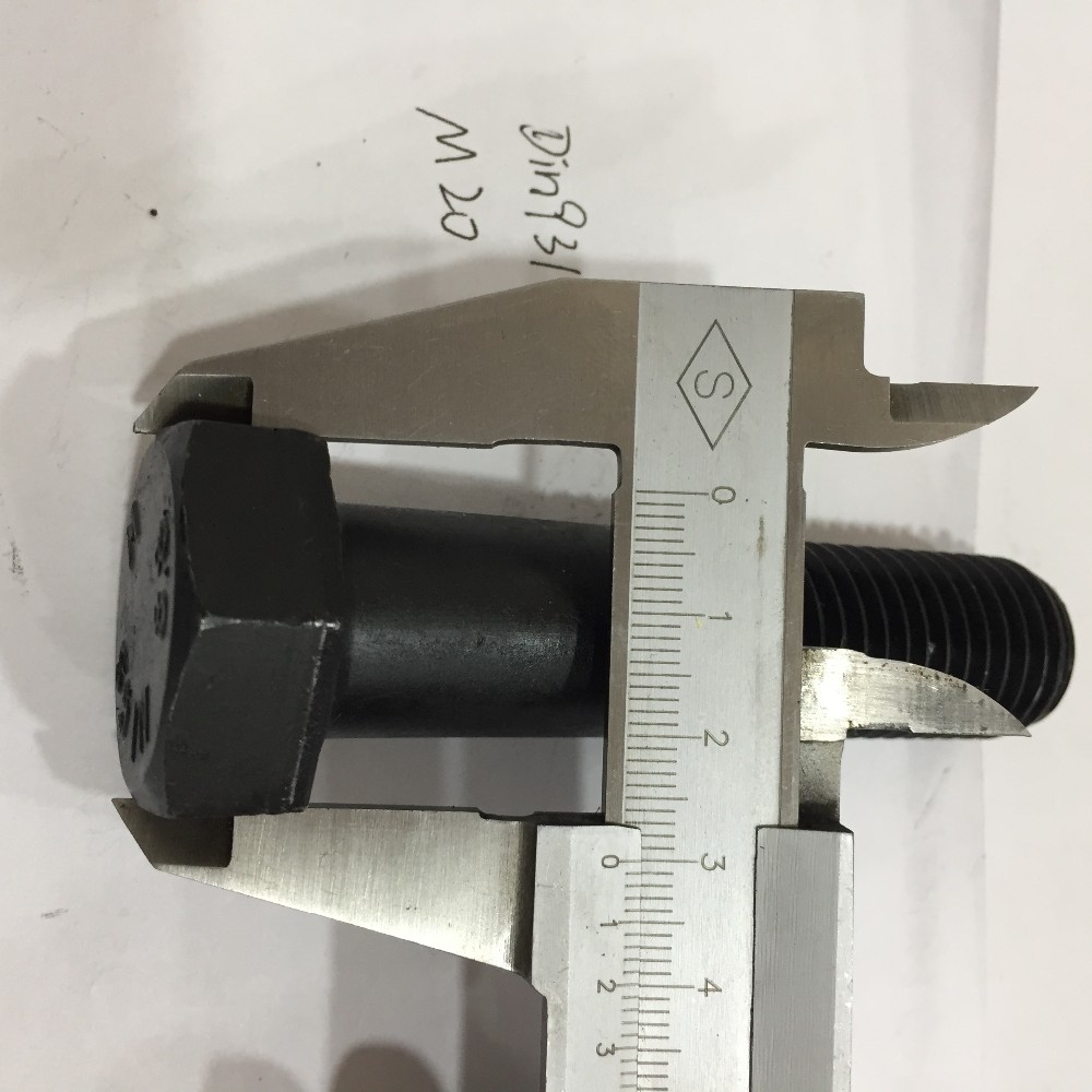 Yellow Zinc ANSI Hebei Fastener Grade 4.8/8.8/10.9 M6 M8 M10 M12 M16 DIN933 Hex Bolt