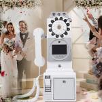 Customized Retro Wedding Audio Video Guestbook ABS Plastic Banquet Party Guest