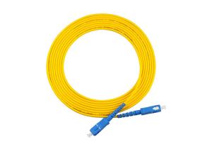 China SC UPC-SC UPC 3.0mm SM 3m Simplex Fiber Optic Jumper Cable factory