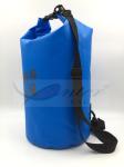 15L Blue 500D PVC Tarpaulin Outdoor Dry Bag For Swimming / Hiking Leek proof