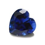 Gems Loose Gemstone Heart Cut 3x3mm To 10x10mm 33# 34# Blue Sapphire Synthetic
