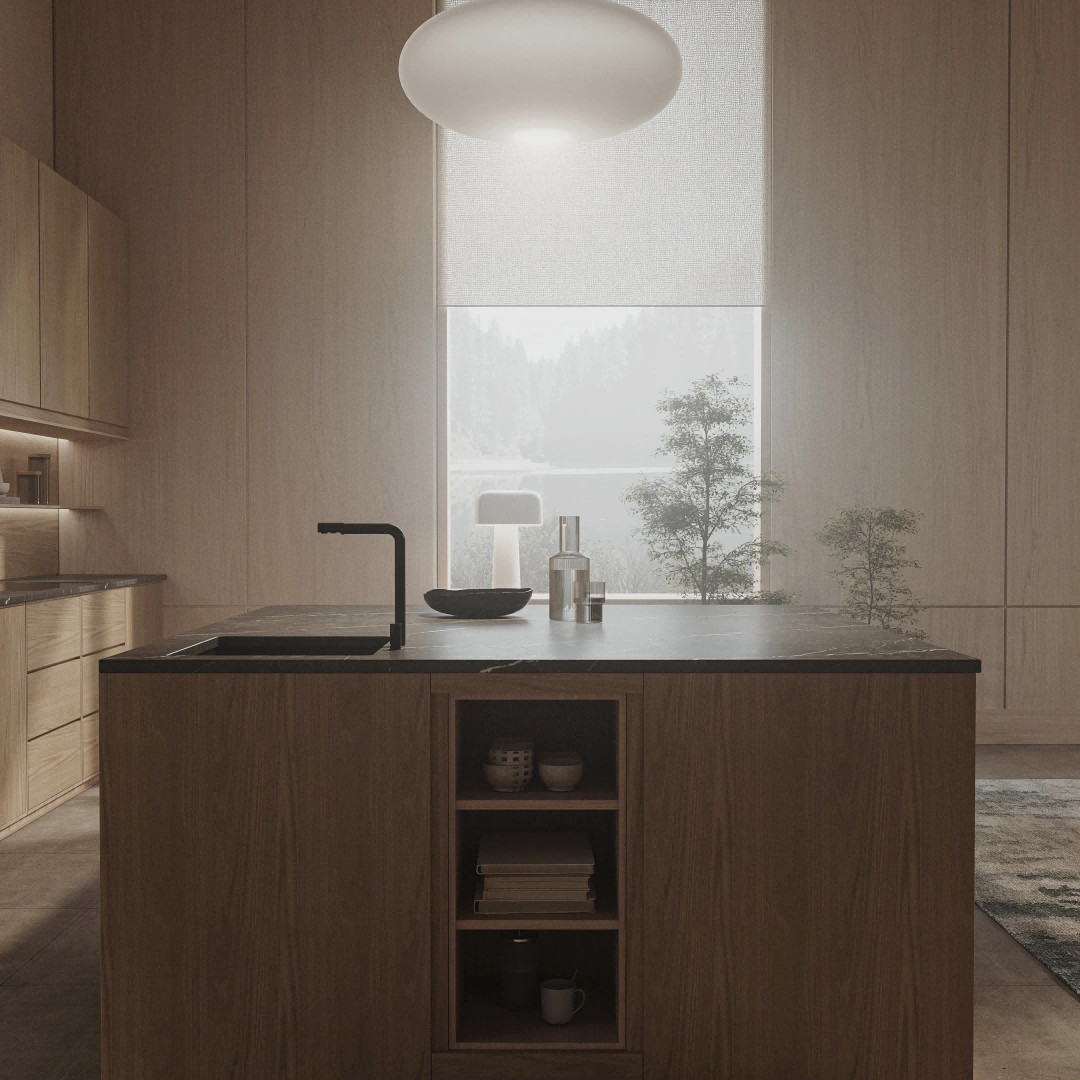 Modern Style Manufacturer Full Set Designs Complete Minimalist Wood Grain Kitchen Cabinets