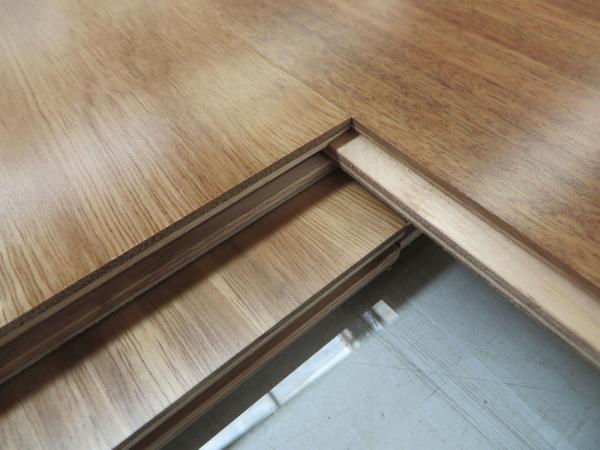 square edged Australian Spotted Gum Engineered Timber Flooring, tongue and