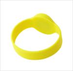 Access Control RFID Chip Wristband Oval Shaped Watch Dial Silicone Material